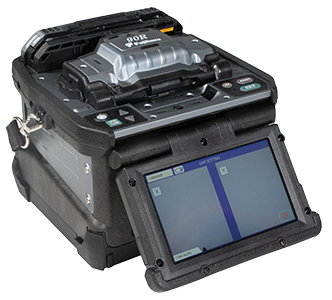 A fusion splicer used by Starnes Communications to provide Network Access Point services for utility companies in Knoxville, TN, the Tri-Cities of TN/VA, and rural southwest Virginia to Blacksburg.